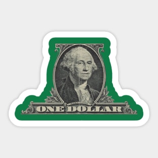 George Washington dollar Sticker